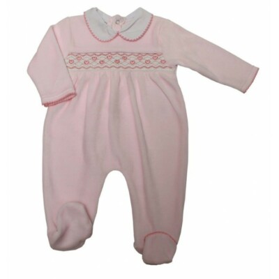 smocked sleepsuit