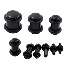 18PCS Acrylic Ear Plug with Double O-Ring Expander Kit Stretching Set 14G-00G
