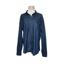 Cotton On blue denim buttoned long sleeves sh...