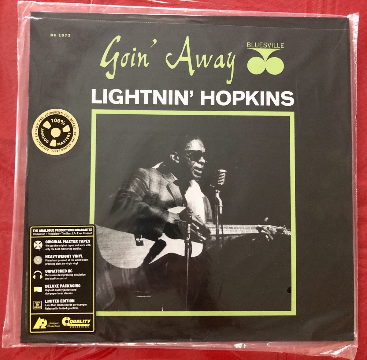 Lightnin' Hopkins GOIN' AWAY Analogue Productions STEREO 180g