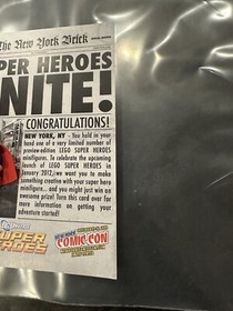 RARE LEGO SUPERMAN MINIFIGURE 2011 NYCC SDCC PROMO EXCLUSIVE TOYFAIR