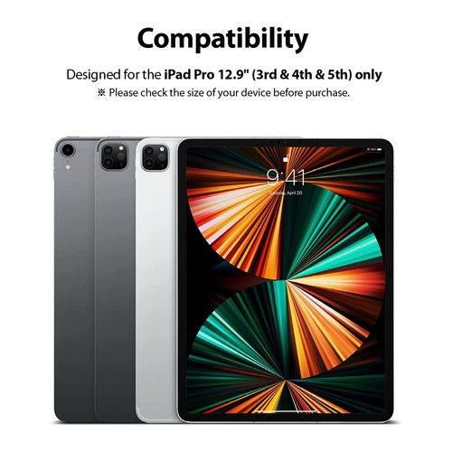For iPad Pro 12.9" 2021 Tempered Glass Screen Protector Saver Glass A2379 A2461 - Afbeelding 5 van 8