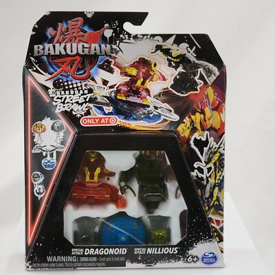 Bakugan Street Brawl Special Attack Dragonoid & Special Attack Nillious New Excl