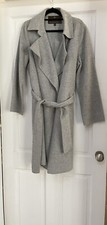 Fenn Wright Maison Grey Women’s Wool (looks And Feels Like Cashmere) Coat Uk12