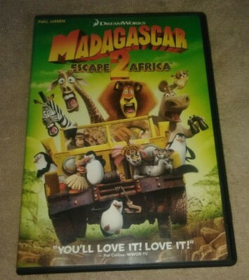 Madagascar: Escape 2 Africa DVD Full Screen Dreamworks 97361404943