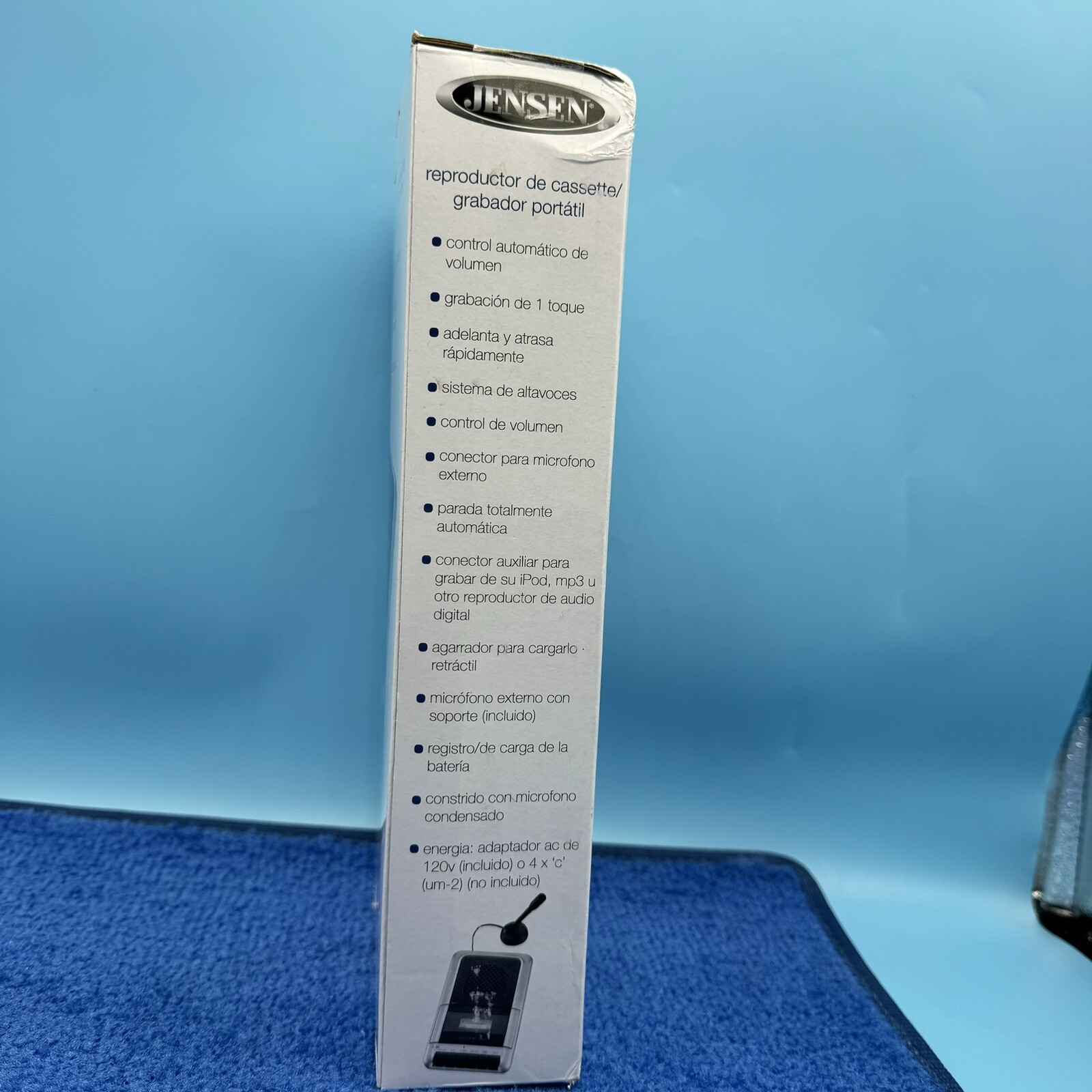 Jensen MCR100 Cassette Player & Recorder Silver/Black 77283833113 eBay