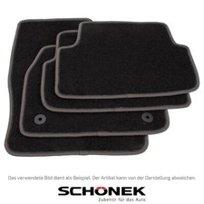 SCHÖNEK Veloursmatten Textilmatten Fußmatten für OPEL CORSA C 08.2003-09.2006