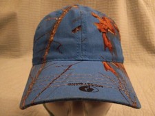 Unisex Adj Strapback Signatures Blue Camo Mossy Oak Baseball Cap Hat
