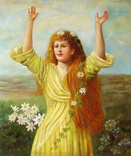 Oil Painting Hand painted on canvas Stretched - Spring Fever" Size:20"x24"  