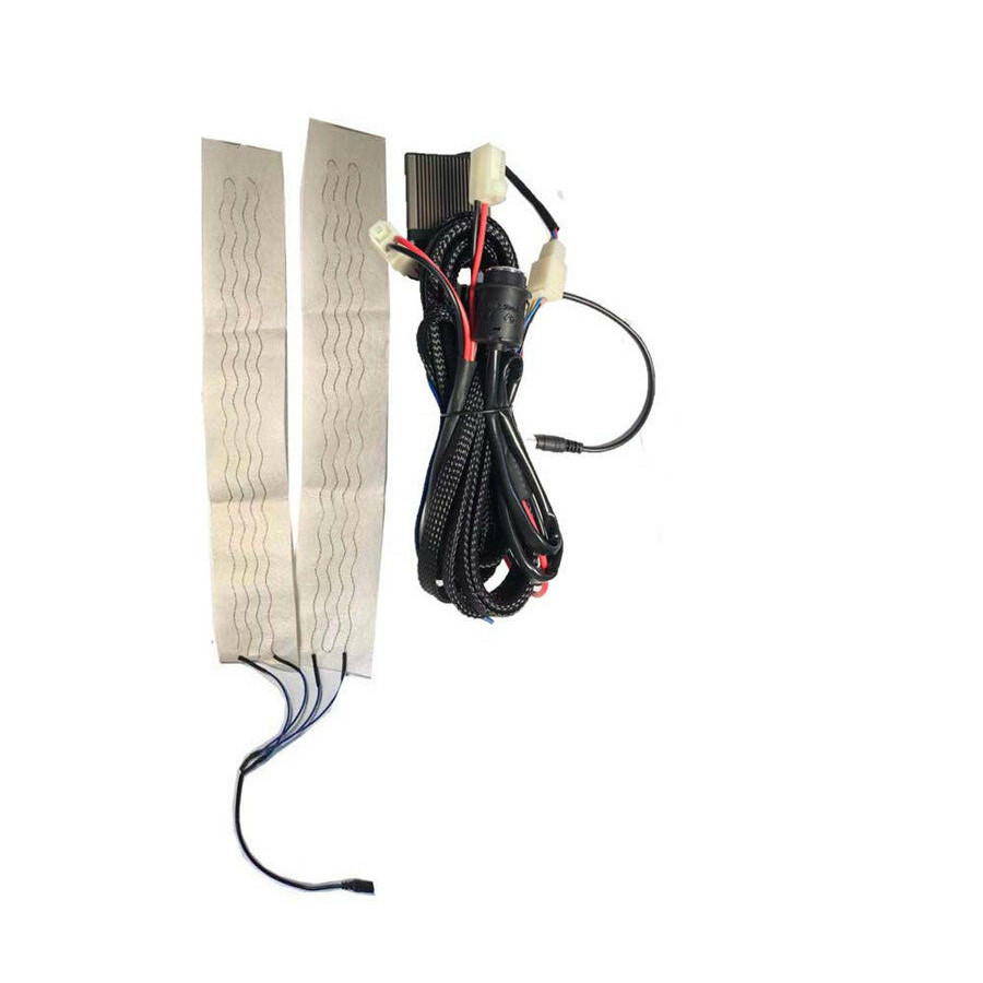 Car Accessories Steering Wheel Heater Kit Hands Warm Pad Carbon Fiber 12V Winter