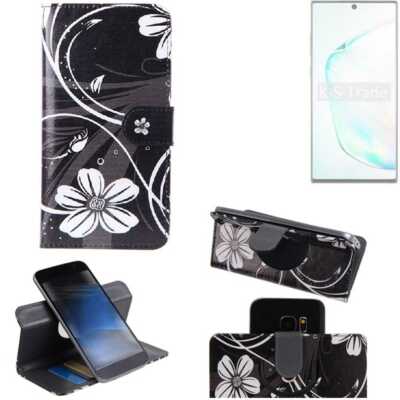 Für Samsung Galaxy Note 10+ 5G 360° Schutz Hülle Wallet Case Design Blumen