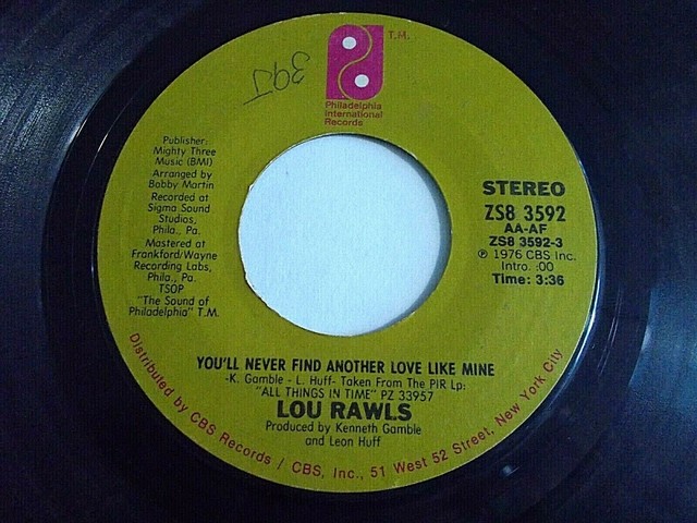 Lou Rawls You Ll Never Find Another Love Like Mine