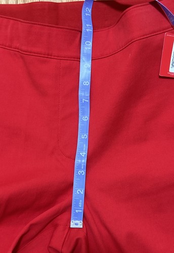 NWT! SPANX Polished Kick Flare in True Red Pull-on Crop Pants Size Med 20367R - Picture 14 of 19