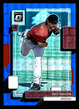 2022 Donruss Optic Zac Gallen Pandora Blue Prizm #104 -/99