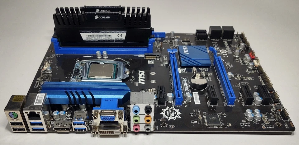 Материнская плата MSI H97 Guard-Pro версия: 1.0 MS-7923 LGA1150 с i5-4690K и 2X8 ГБ RAM - Изображение 2 из 4