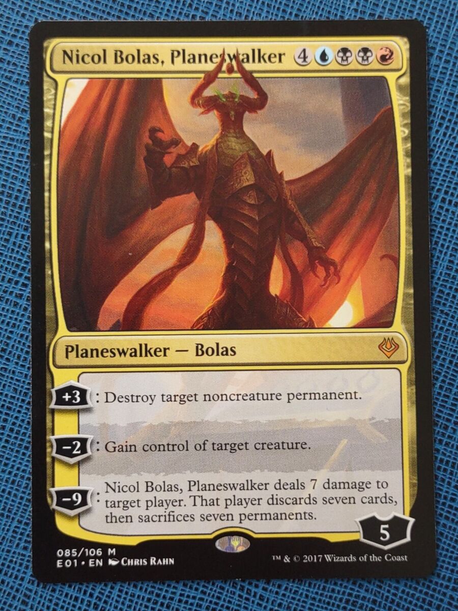 MTG 1x Nicol Bolas Planeswalker NM Archenemy: Nicol Bolas MTG 1x Nicol Bolas Planeswalker NM Archenemy: Nicol Bolas