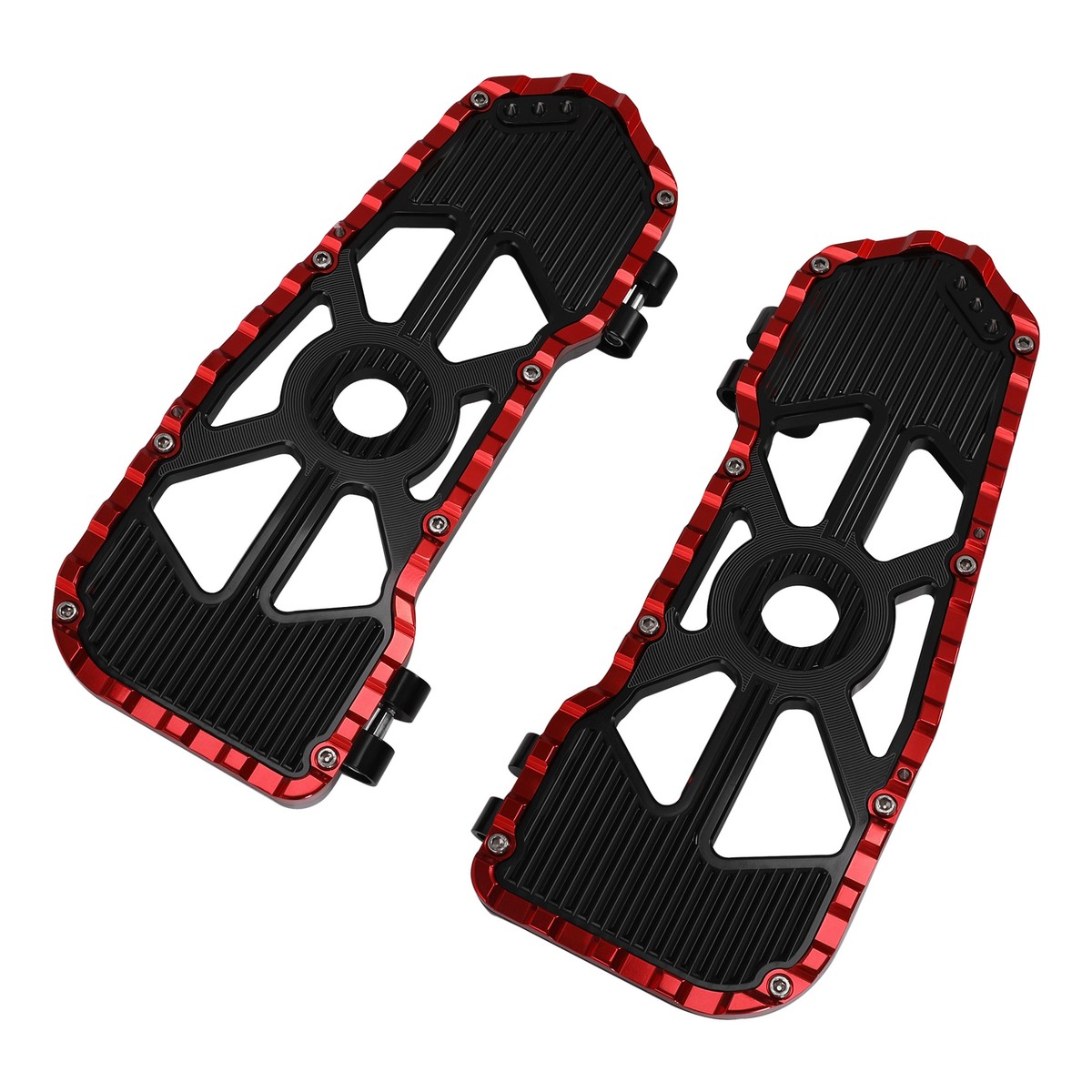 【DRT】VARIAL95 BLACK Driver Floorboards Footboards Fit For Harley Touring Road