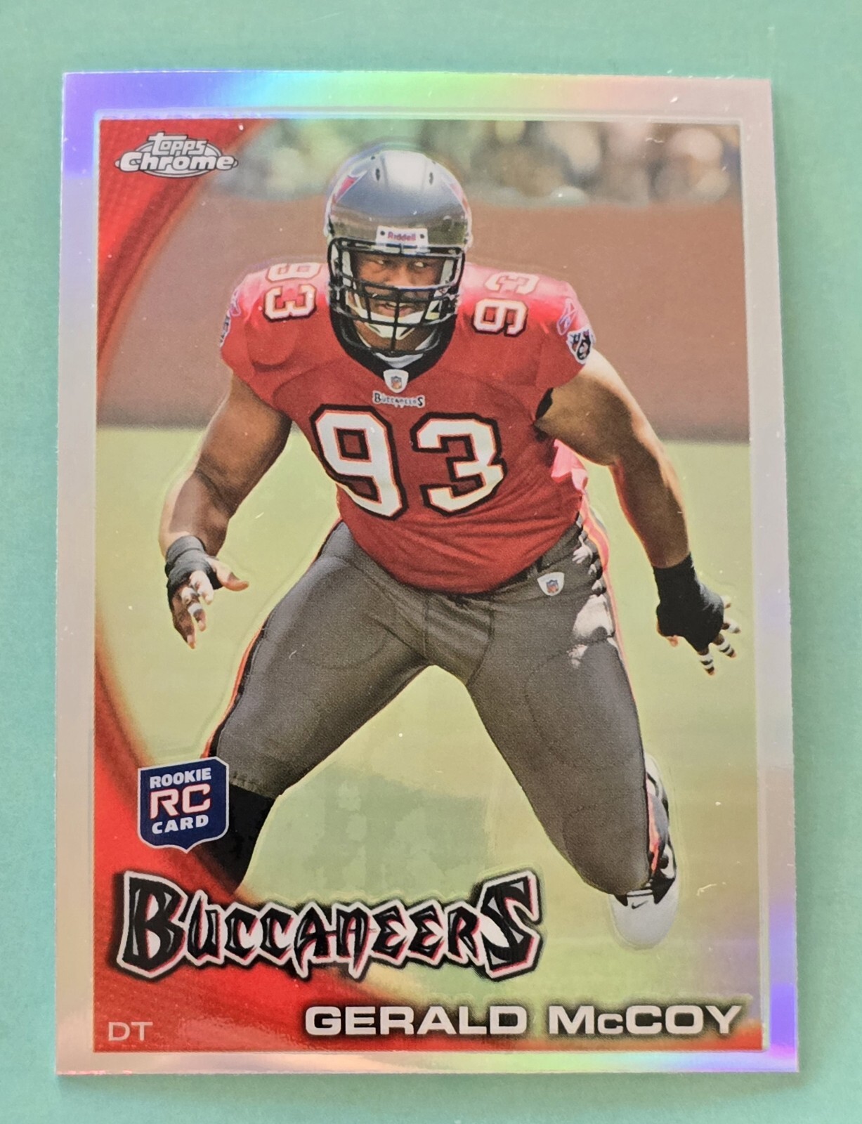 2010 Topps Chrome GERALD McCOY #C170 Rookie Refractor RC Tampa Bay Buccaneers