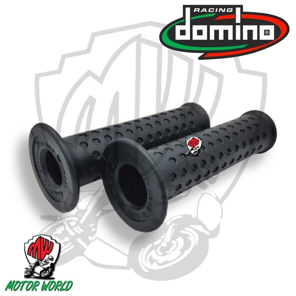 Paar Handgriffe Schwarz Art Original Domino Piaggio NRG Purejet 50 2010-image