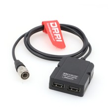 DV-SQN4S Hirose 4pin to dual USB Type-A QC 3.0 5V Quick Charging Power Cable