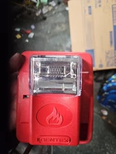 Gentex GES3-24WR Wall Mount Selectable Evacuation Strobe - Black/Red