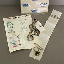 New CEWEC Broderier Cross Stitch Kit Baby's Birth Mini Bell String # V2401 Dnmrk