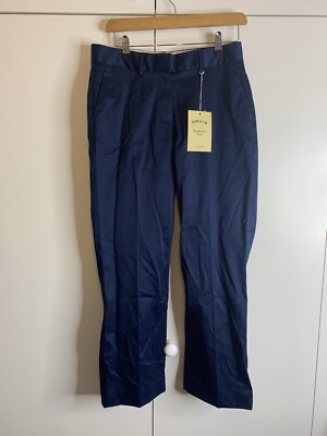 Orvis marineblaue Baumwoll-Twill-Hose Herren W30 L27 faltenfrei Smart neu mit Etikett