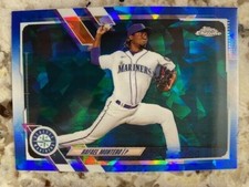 2021 TOPPS CHROME SAPPHIRE BASE CARD SEATTLE MARINERS RAFAEL MONTERO #637