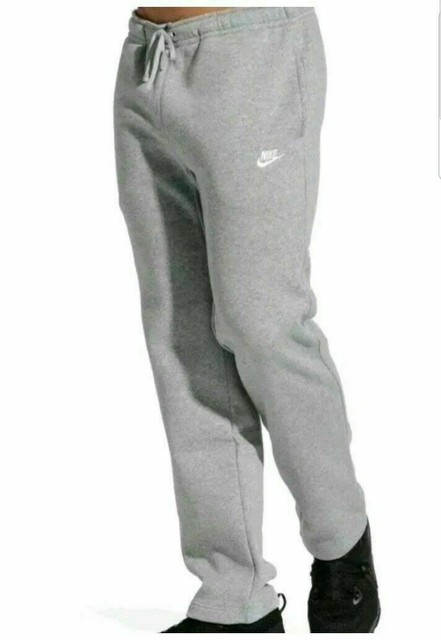 mens nike open hem tracksuit bottoms