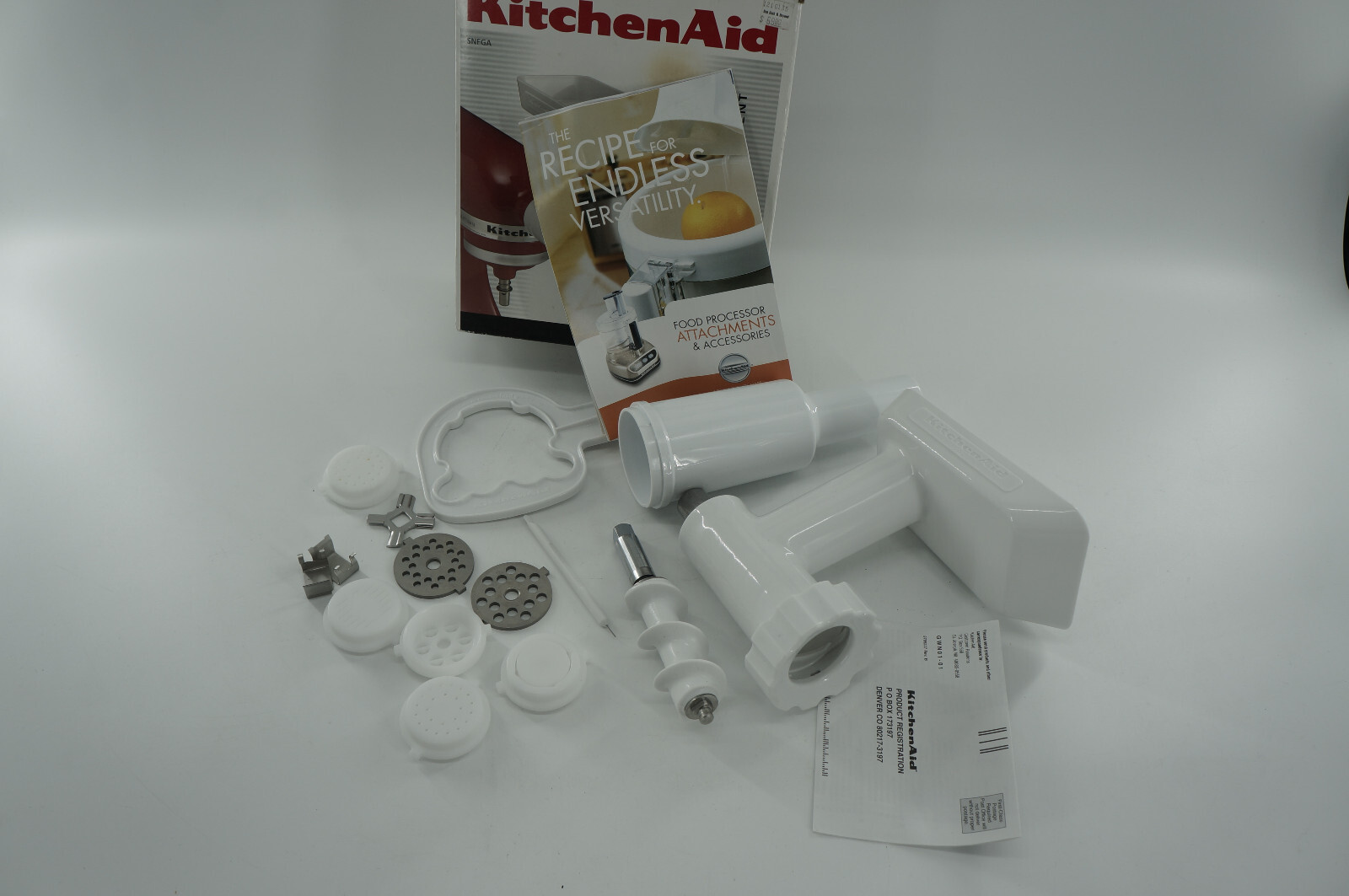 KitchenAid SNFGA Stand Mixer Attachment Pasta Maker & Food Grinder