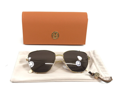 Tory Burch Gold Cat-Eye Sunglasses Tory Burch TY6110 33437N Cat Eye Gold Sunglasses  main image 2
