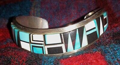 Heavy Unique Vintage Native American Navajo Tommy Jackson Sterling Silver Bracelet Heavy Unique Vintage Native American Navajo Tommy Jackson Sterling Silver Bracelet