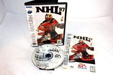 NHL 97 Sega Saturn DISC & MANUEL Only Original & Authentic With Replacement Case