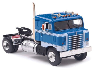 1950 KENWORTH BULLNOSE TRUCK BLUE & WHITE 1/64 DIECAST MODEL