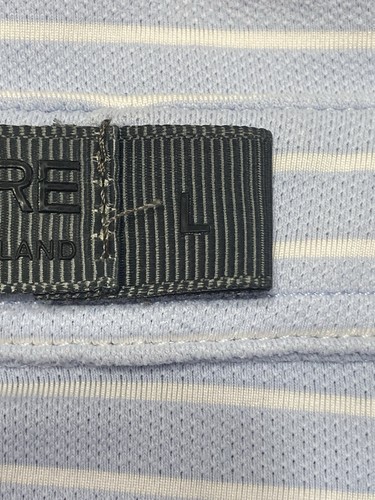 G/Fore Riviera Country Club Shirt Mens L Blue Golf Polo Performance Logo Flaws - Picture 11 of 15