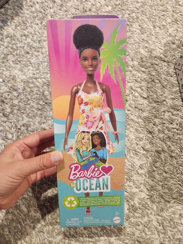 Barbie Loves the Ocean Doll with Natural Black Hair Wearing Pineapple Dress &