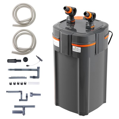 Uimoso External 75 Gallon Aquarium Canister Filter 9w UV 264 GPH Fish Tank Pump