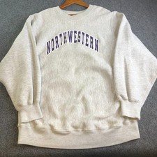 Vintage 90s Northwestern University Reverse Weave Crewneck Sweatshirt