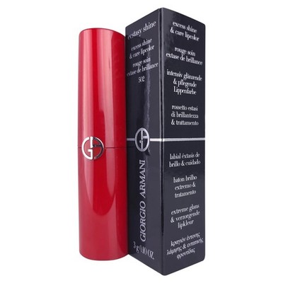 Giorgio Armani Ecstasy Shine Excess Care Lipcolor Lipstick .10 oz / 3 g F/S NIB