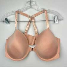 Pure Beauty René Rofé Pushup Bra Front Clasp Racerback & Regular Strap 42C