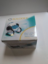 Rolodex 66704 Open Rotary Card File, Holds 500 2.25 x 4 Cards - Black New Open B