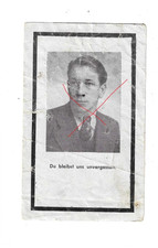 Nr.56495 Sterbebild deathcard  Soldat 1945  Westen Frankreich