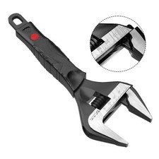 6 inch adjustable wrench with ultra wide jaw anti slip grip for plumbing