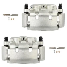 Rear Pair For 1999-2007 FORD E-350 SUPER DUTY Brake Calipers w/ Bracket