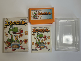 Nintendo Famicom Yoshi's Cookie Game Boxed Manual Japan