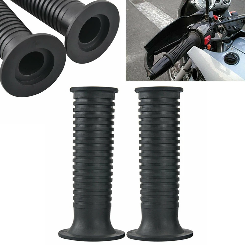 Empuñaduras de manillar negras para motocicleta de 7/8"" 2 piezas para BMW R1200LT R1100 S R S F65 Foto 3 de 4