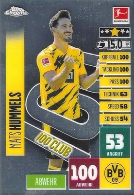 2020-21 Topps Chrome Match Attax Bundesliga Soccer Cards Common (91 - 100)
