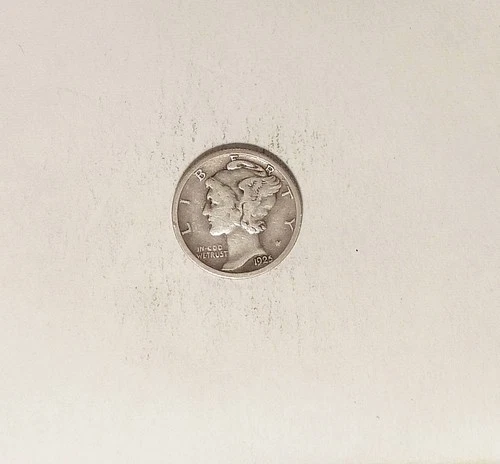 1925-S Silver Mercury Dime grades FN, For the Date Collector.