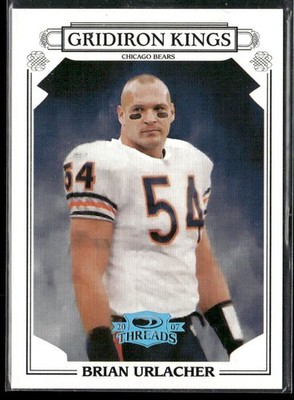 RARE Brian Urlacher 2005 Donruss Threads Gridiron Kings Framed Black Bears #/25