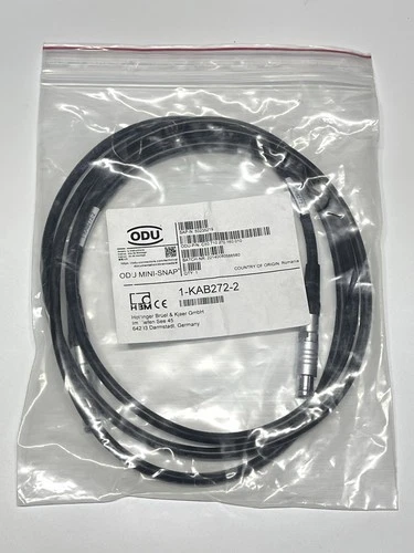 Hottinger Bruel Kjaer 1-KAB272-2 Firewire Module Connecting Cable 2M ODU Mini